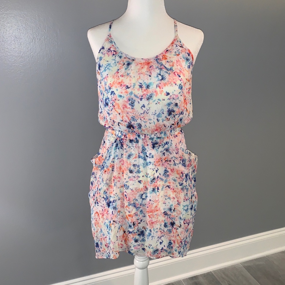 🌸 GUESS floral multicolor dress size 1
